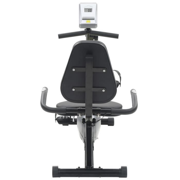 Vélo D’appartement Couché Magnétique – 8 Résistances – Mesure Pouls – Siège Réglable – 22 Kg – Charge Max 100 Kg