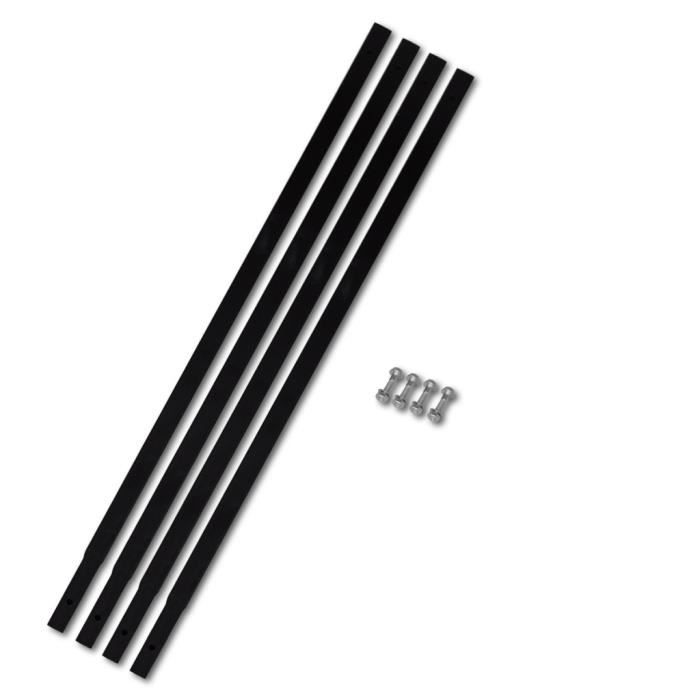 vidaXL Tube d'extension de tarière de sol 4x1 Raccord de tube Acier