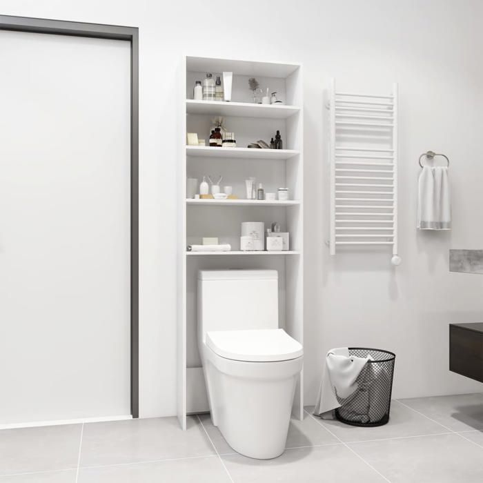 vidaXL Meuble pour machine à laver Blanc 64x24x190 cm 808404
