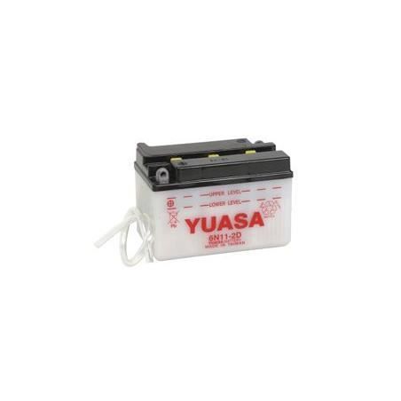 Batterie Yuasa pour Scooter Yamaha 80 CV BELUGA 1981 à 1987 6N11-2D / 6V 11Ah
