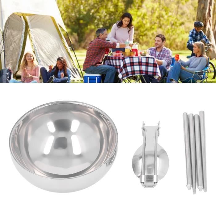 Couvert Pliable Randonnée – Cuillère Fourchette Couteau Kit Camping Ultraléger
