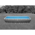 Bâche à bulles INTEX pour piscine rectangulaire de 732 x 366 cm - Réchauffe l'eau par le soleil-1