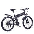 vélo électrique pliant VTT 26 pouces 750W 48V 12.8Ah 21 vitesses Freins hydrauliques-1