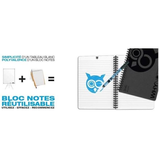 Bloc-notes / bloc-notes / tableau blanc réinscriptible, réutilisable et  effaçable B5