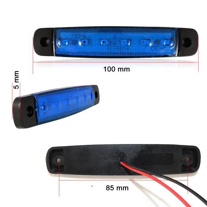 10 Feux De Gabarit LED Rouges 24V Autonet – Homologué E13 Pour Camion Et Remorque