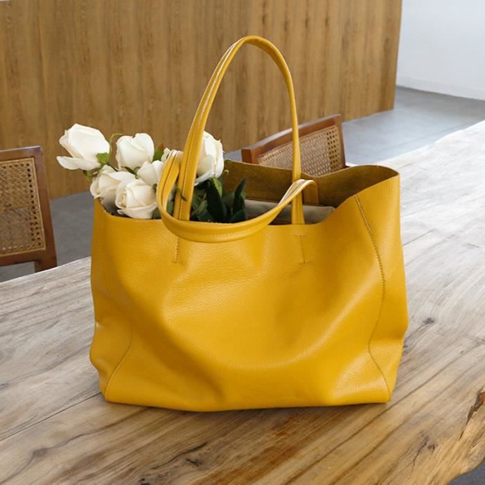 Sac a main jaune citron top