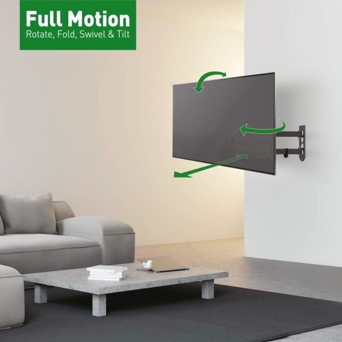 Support TV mural 32 a 52 pouce Écran plat LED Full Motion