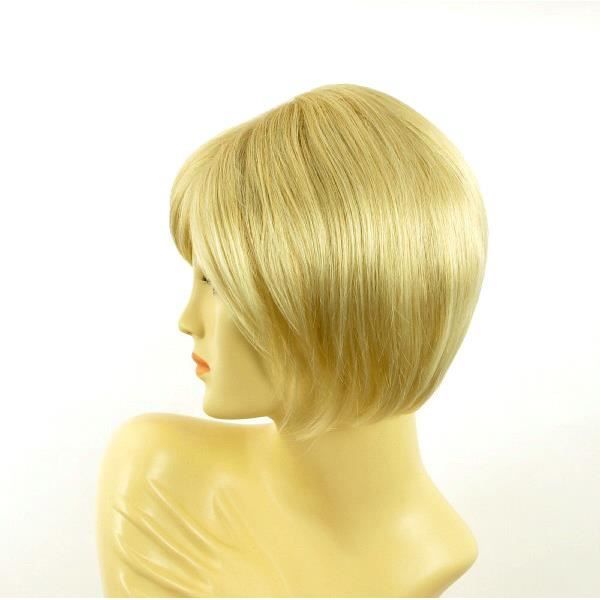 Perruque Courte Femme 'Candice' - Châtain Cuivré Méché Blond Clair - Synthétique - Taille Moyenne - Neuf Avec étiquettes