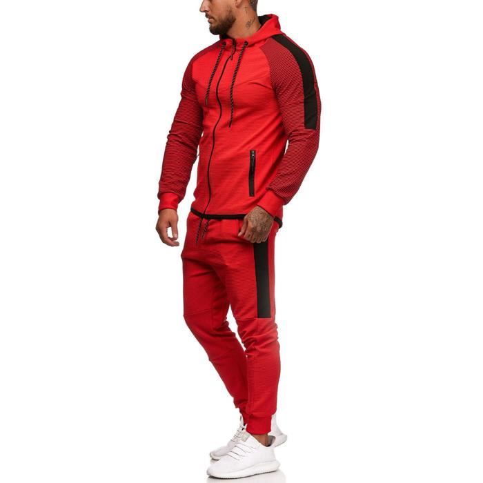 Survetement homme rouge 2025