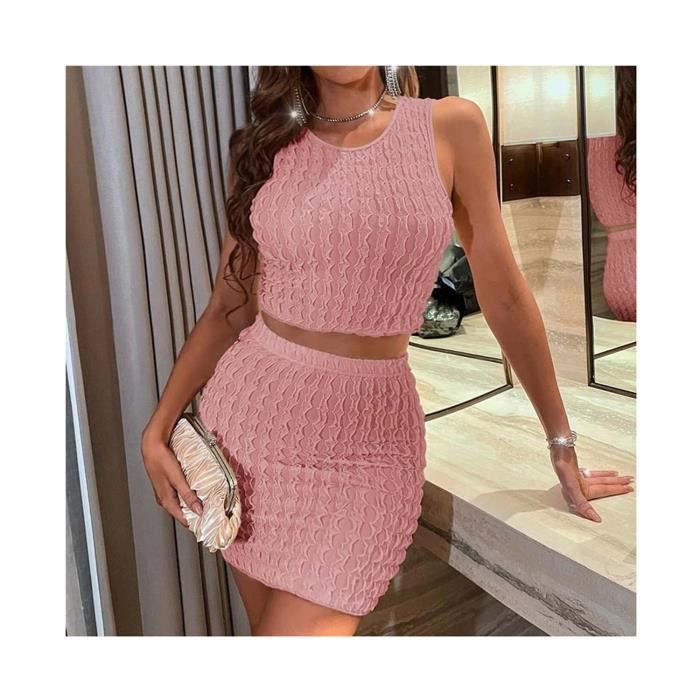 Tailleur jupe on sale rose