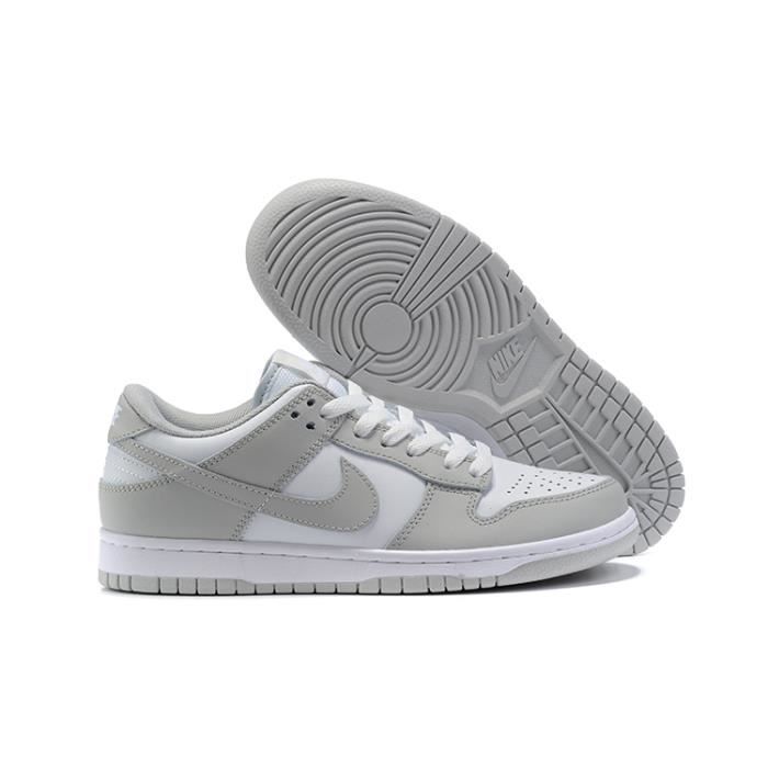 Nike - Dunk Low - Baskets - Gris et blanc