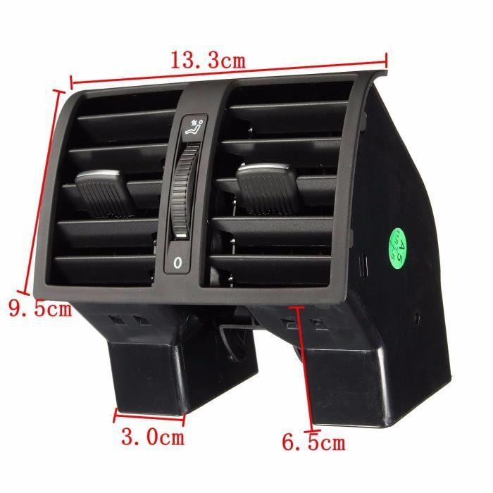 Bocchetta Di Ventilazione Posteriore Auto Per Aria Condizionata - Compatibile Con Touran 2004-2015 - Ricambio OEM 1TD 819 203, Colore Nero - 5