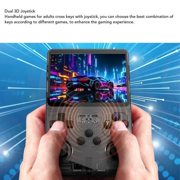 Console Rétro Portable R36H – écran IPS 3,5 Pouces, 64 Go, 18 000 Jeux, Linux Open Source