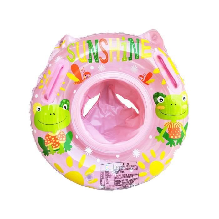 Bouée Gonflable Bébé Design Crabe – Poignées De Sécurité – PVC 0,25 Mm – Pour 0-4 Ans – Natation Sûre Et Amusante