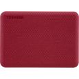 Disque dur externe - TOSHIBA - Canvio Advance - 1 To - Rouge-2