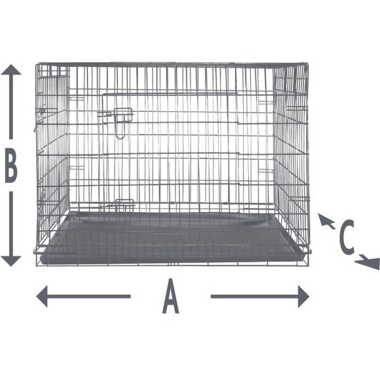 TRIXIE Cage de transport pour chien 109×79×71 cm - Cdiscount