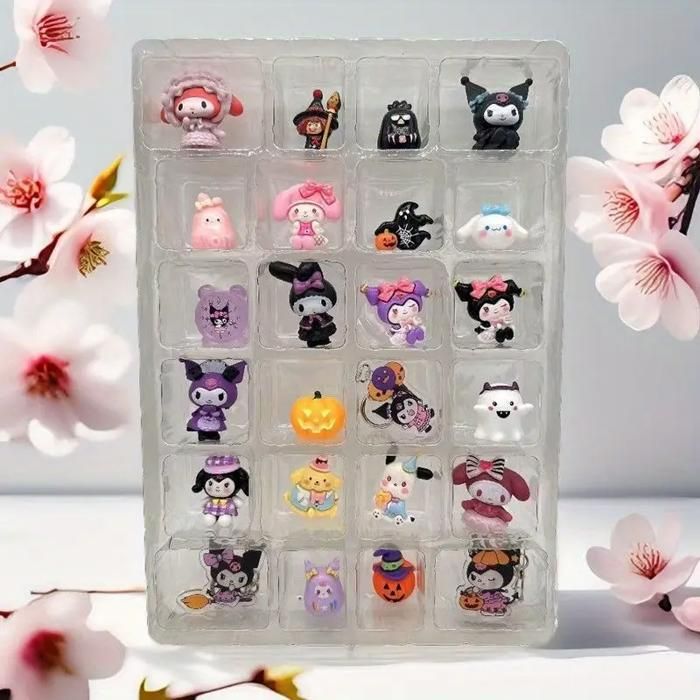Calendrier De L'avent 2025 Kpop - Boîte à Surprises Avec 24 Mini Figurines Et 4 Porte-clés - Collection De Personnages Style Dessin Animé - Idéal Cadeau Noël Halloween - 10