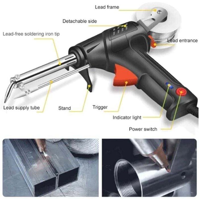 Soudeur Laser Portable 3 En 1 – 60 W, Soudage, Coupe, Dérochage – Outil Industriel Chauffage Interne Pour Métaux (Vert)