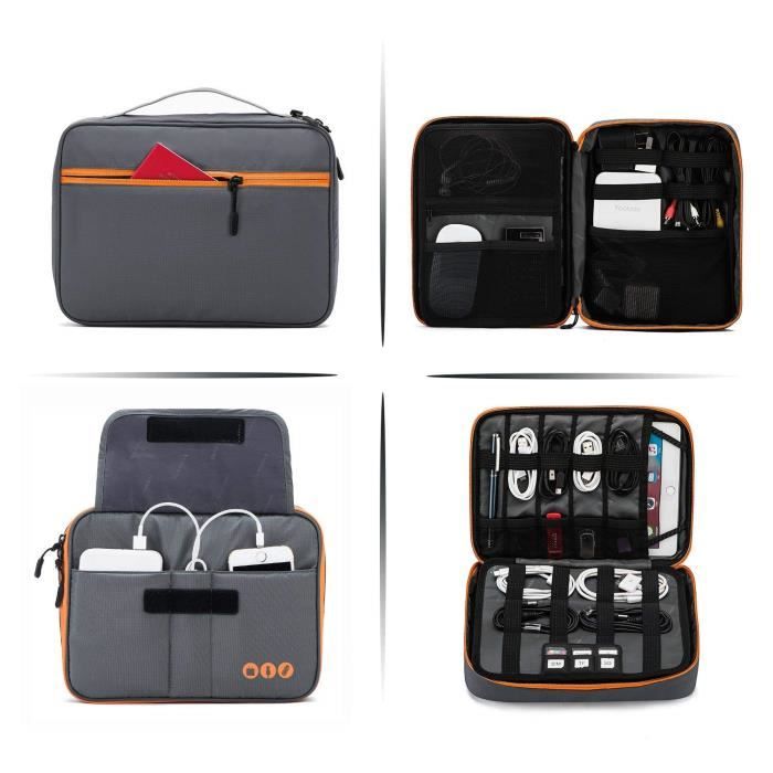 VGEBY Sac Organisateur De Câbles Collecteur De Chargeur De Câble De Données D'Organisateur D