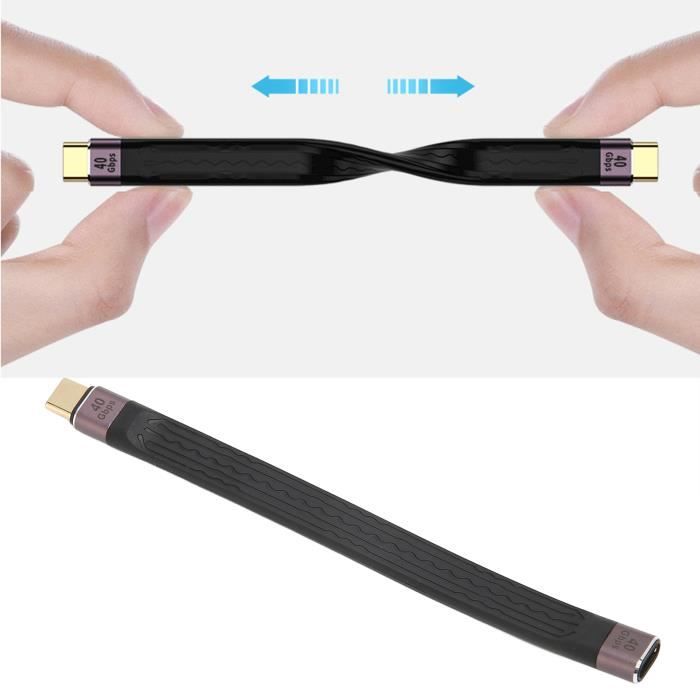Câble Double Tête USB C 2 En 1 Rapide Pour PS VR2 - 2,8 Pieds