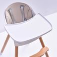 Chaise haute bébé/enfant - Chaise Haute de 6 Mois à 15 kg - Plateau Repas - Hauteur Réglable-3