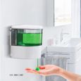 HTBE® Distributeur de savon sans contact, batterie murale intelligente infrarouge, distributeur de savon automatique à capteur intel-3