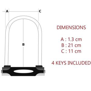 Zéfal - K-TRAZ C6 - Câble antivol à clé pour vélo
