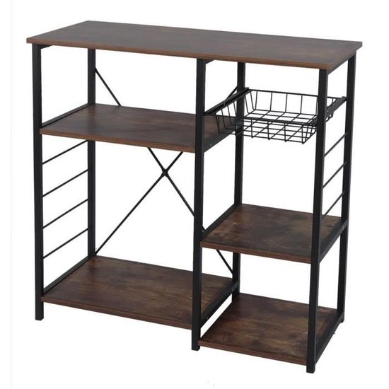 Etagere Pour Four A Micro Ondes En Bois Vintage Etagere De Cuisine
