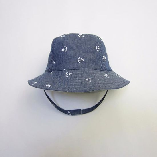 Protection Respirant Chapeau avec Mentonni/ère R/éversible /Ét/é P/êche Casquette CheChury Chapeau de Soleil Bob B/éb/é Anti-UV Chapeau de Enfant UV 50