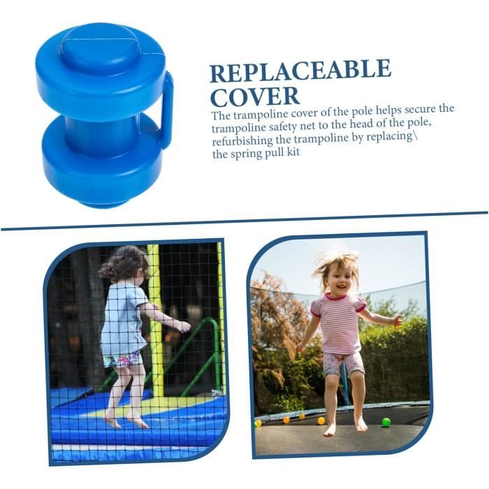Filet de protection complet avec montant pour trampoline oval 490
