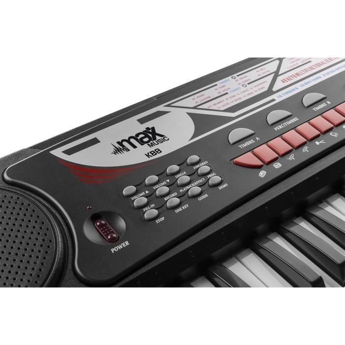 MAX KB4 - Kit complet piano numérique débutant avec support pour