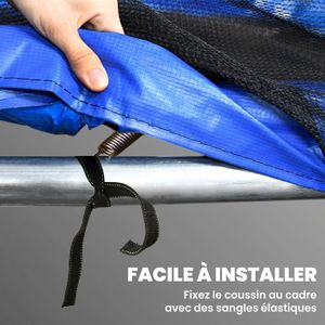 Coussin Surround Pour Trampoline 6 Pieds - Protection Ressorts UV Anti-déchirure Rembourrage Sécurité Enfants