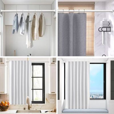 Barre Antidérapante Stable Tringle à Rideaux Extensible GQC En Acier Inoxydable - Barre De Douche Sans Percage Autobloquante 45-160cm Pour Salle De Bain, Cuisine Et Penderie Barre Antidérapante Stable Tringle à Rideaux Extensible GQC En Acier Inoxydable - Barre De Douche Sans Percage Autobloquante 45-160cm Pour Salle De Bain, Cuisine Et Penderie