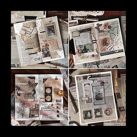 Lot De 192 Feuilles De Papier De Scrapbooking, Fournitures De