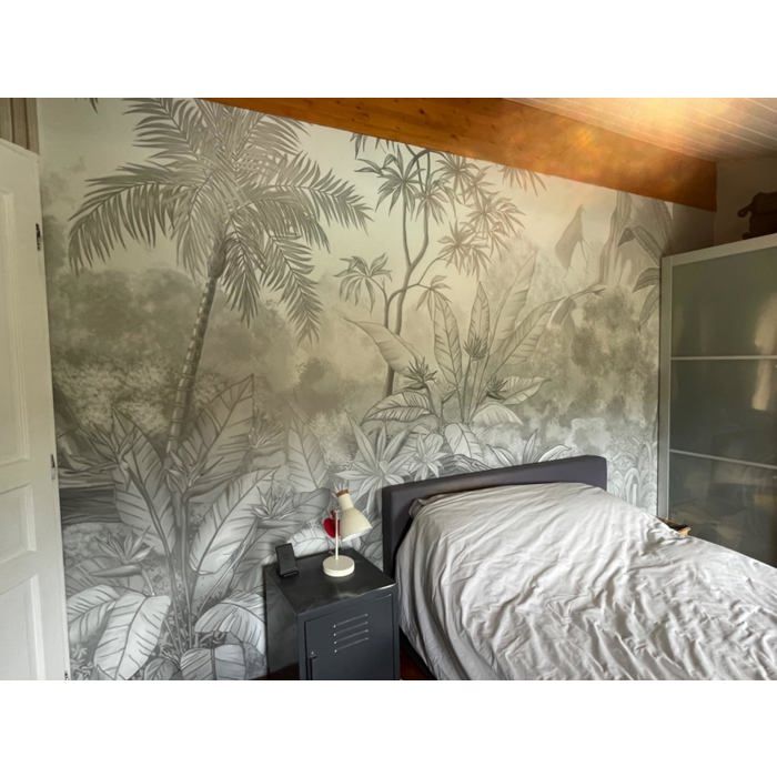 Papier Peint Panoramique Elégant Tropiques 500x280 cm Jungle style en ...