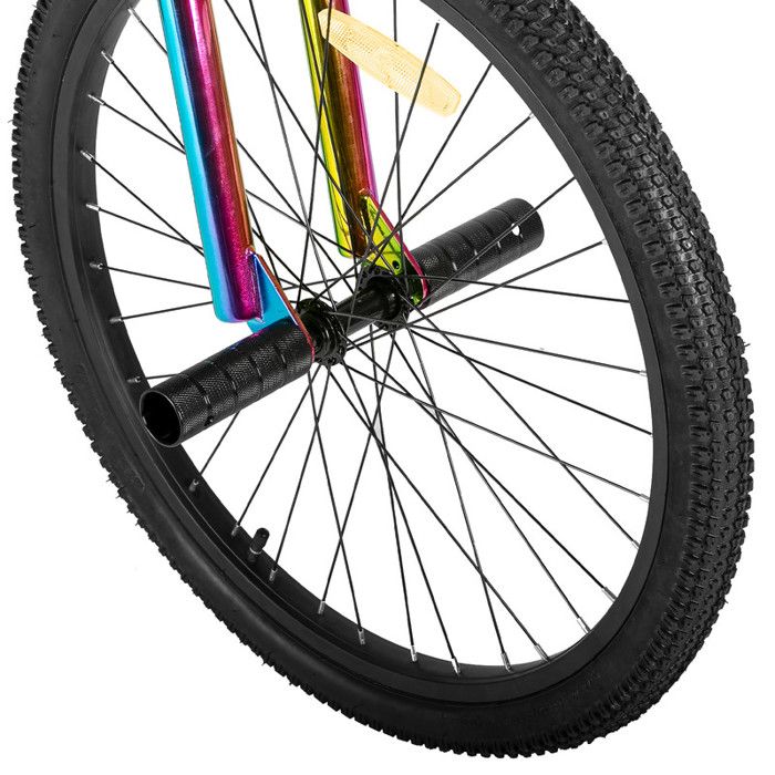 Hiland 26 Kids BMX Freestyle Bike avec 2 repose pieds en acier et roue libre rotation a 360 degres colore