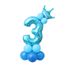 Qianle Ballon Gonflable En Chiffre Decoration Anniversaire Enfant Bebe Bleu Numero Trois Achat Vente Ballon Decoratif Soldes Des Le 15 Juillet Cdiscount