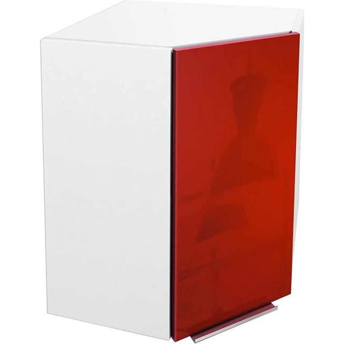 Meuble angle cuisine rouge Meuble angle cuisine rouge