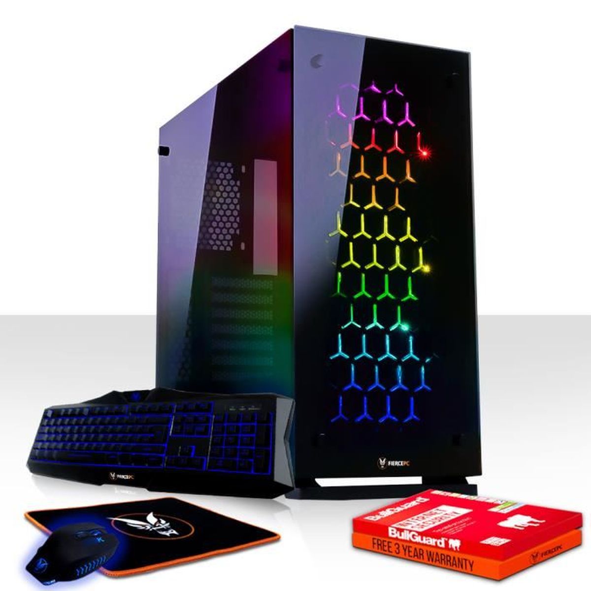 Fierce Cypher Pc Gamer De Bureau Intel Core I7 8700k 6x4 5ghz Cpu 8go Ram Gtx 1060 3go 1to Sshd 497415 Prix Pas Cher Cdiscount