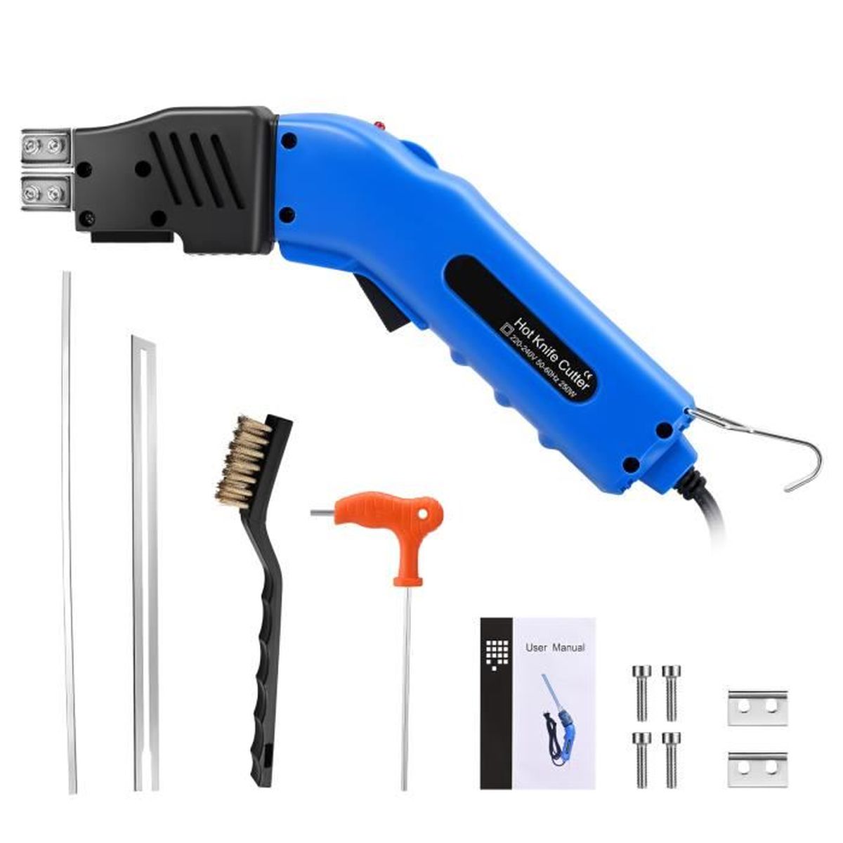 Velleman Découpeur de mousse 3-en-1 avec fil chaud couteau chaud et stylo graveur avec adaptateur 5V et support 8W chauffe rapide 10s idéal pour modélisme loisirs créatifs et décorations