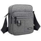 Sacoche homme bandouliere petite en tissu - Gris - TSINCHIN - Sac à Bandoulière - Sac Porté Epaule - Toile