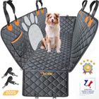 Housse de siège de voiture pour chien BCSK® - Protection siège arrière pour chien en voiture avec filet de contrôle - 147 x 137 cm