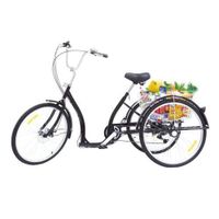 26 pouces tricycle adulte 6 vitesses tricycle Senior tricycle + panier