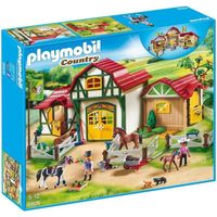PLAYMOBIL - Club d'équitation - Playmobil Country - 1 centre équestre avec 2 enclos - Mixte - A partir de 4 ans