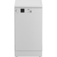 Lave-vaisselle pose libre BEKO DVS05024W - Moteur standard - 10 couverts - L45cm - Blanc - 49dB - Cuve inox