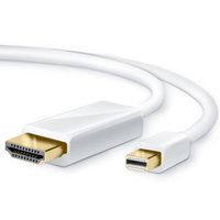 Câble Adaptateur Connexion Mini Displayport Vers Hdmi Pour Apple Mac - Macbook - Pro - Air   2M