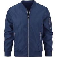 Blouson Homme Veste Impermable Dcontract Jacket Printemps t de Couleur Unie Col bleu