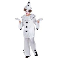 Déguisement Clown Pierrot pour homme - DisfraZZes - Modèle Clown Pierrot - Multicolore - Intérieur - Adulte