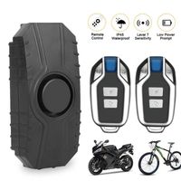 Alarme Vélo-Moto Antivol-Système d'alarme Sans Fil-avec 2 Télécommandes-Commande Intelligente-pour Motos, Scooters, VéLos