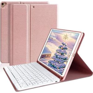 Clavier AIMTYD compatible avec iPad (support coulissant), clavier Bluetooth  sans fil pour iPad Air 4, iPad 10.2 (8e/7e génération), et plus [support  non pour iPad Pro 12.9], blanc